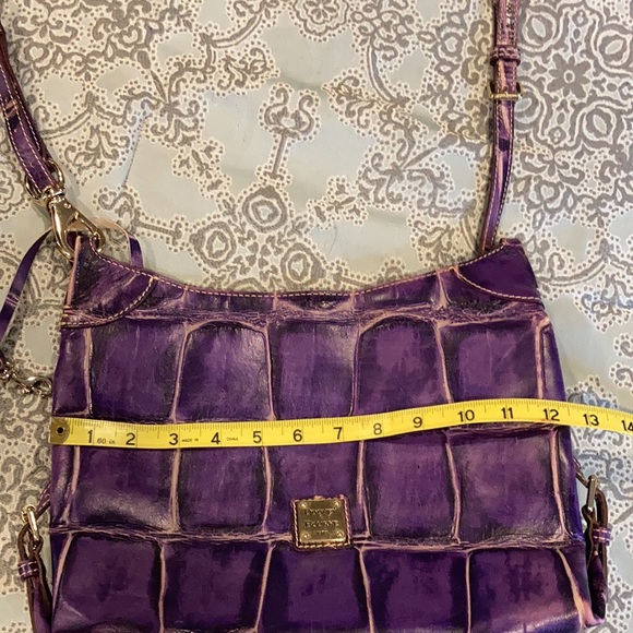 Dooney & Bourke patterned leather- purple purse - Picture 7 of 8